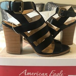 Black Gladiator Sandal Heels